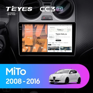 Штатная магнитола Teyes CC3 2K 4/32 Alfa Romeo MiTo 955 (2008-2016)