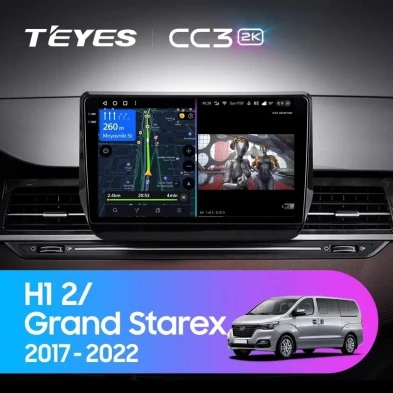Штатная магнитола Teyes CC3 2K 360 6/128 Hyundai H1 2 Grand Starex TQ (2017-2022)