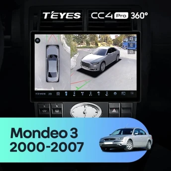 Штатная магнитола Teyes CC4 Pro 360 12/256 Ford Mondeo 3 (2000-2007) F1 (11")