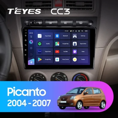 Штатная магнитола Teyes CC3 4/32 Kia Picanto SA Morning (2004-2007)