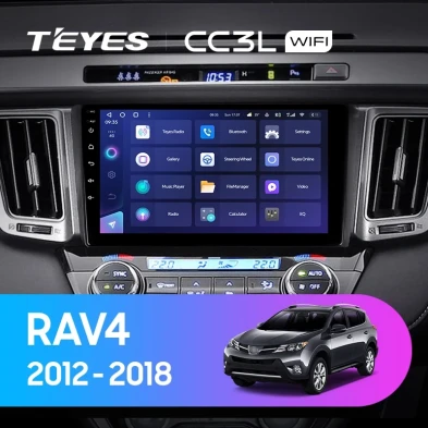 Штатная магнитола Teyes CC3L WiFi 2/32 Toyota RAV4 4 XA40 5 XA50 (2012-2018) Правый руль