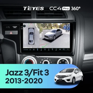 Штатная магнитола Teyes CC4 Pro 360 8/128 Honda Jazz 3 (2015-2020) Тип-B