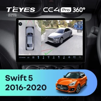 Штатная магнитола Teyes CC4 Pro 360 8/128 Suzuki Swift 5 (2016-2020) (13")