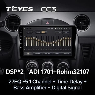 Штатная магнитола Teyes CC3 4/32 Mazda MX-5 (2008-2015)