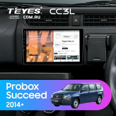 Штатная магнитола Teyes CC3L 4/64 Toyota Probox (2014-2026)