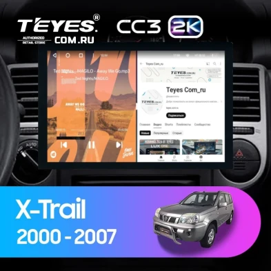 Штатная магнитола Teyes CC3 2K 4/32 Nissan X-Trail T30 (2000-2007) F1 (13")