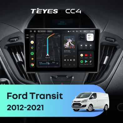 Штатная магнитола Teyes CC4 6/64 Ford Transit (2012-2021) F1