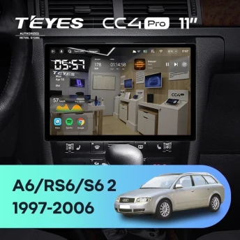 Штатная магнитола Teyes CC4 Pro 8/128 Audi S6 2 (1999-2004) (11")