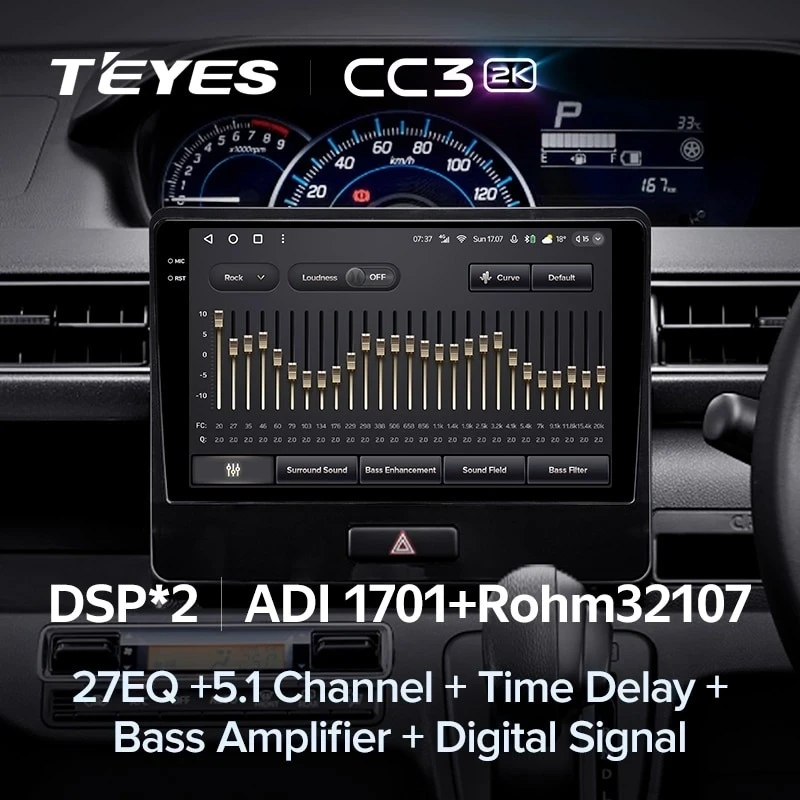 Штатная магнитола Teyes CC3 2K 360 6/128 Suzuki Wagon R VI (2017-2021)