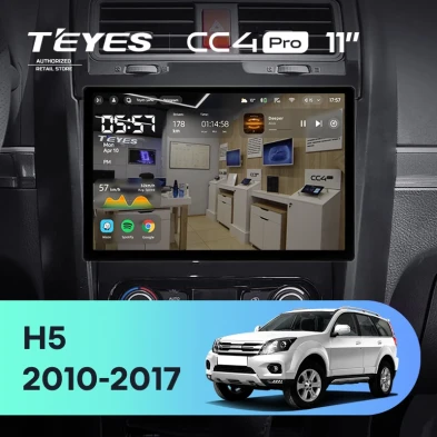 Штатная магнитола Teyes CC4 Pro 8/128 Great Wall Hover H5 (2010-2017) (11")