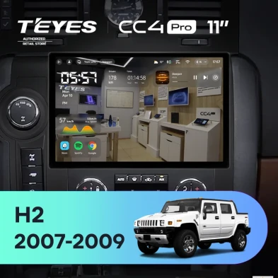 Штатная магнитола Teyes CC4 Pro 360 8/128 Hummer H2 E85 (2007-2009) F2 (11")