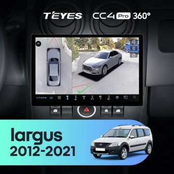 Штатная магнитола Teyes CC4 Pro 360 12/256 Lada Largus (2012-2021) (11")