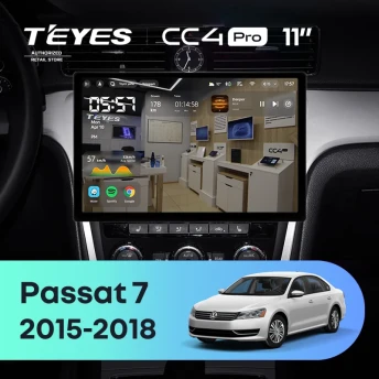 Штатная магнитола Teyes CC4 Pro 12/256 Volkswagen Passat 7 B7 NMS (2015-2018) F2 (11")