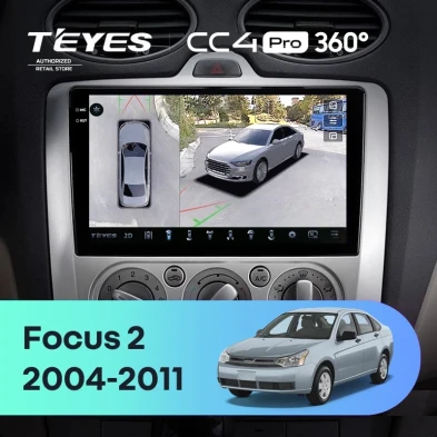 Штатная магнитола Teyes CC4 Pro 360 12/256 Ford Focus 2 Mk 2 (2004-2011) F1