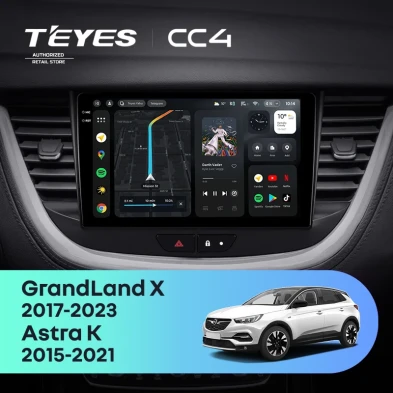 Штатная магнитола Teyes CC4 8/128 Opel GrandLand X (2017-2023)