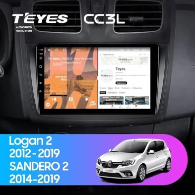 Штатная магнитола Teyes CC3L 4/64 Renault Logan 2 (2012-2022) F2