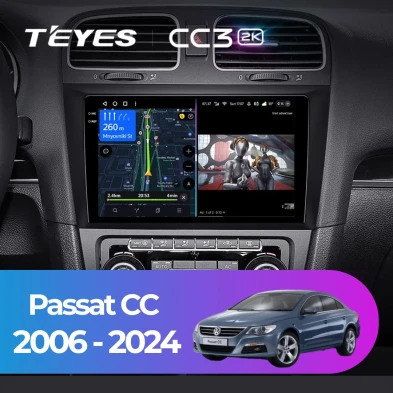 Штатная магнитола Teyes CC3 2K 6/128 Volkswagen Passat CC (2006-2024)