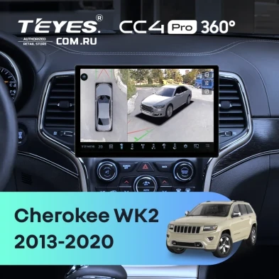 Штатная магнитола Teyes CC4 Pro 360 8/128 Jeep Grand Cherokee WK2 (2013-2020) F3 (13")