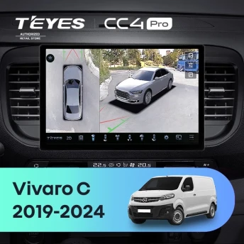 Штатная магнитола Teyes CC4 Pro 360 12/256 Opel Vivaro C (2019-2024) (13")