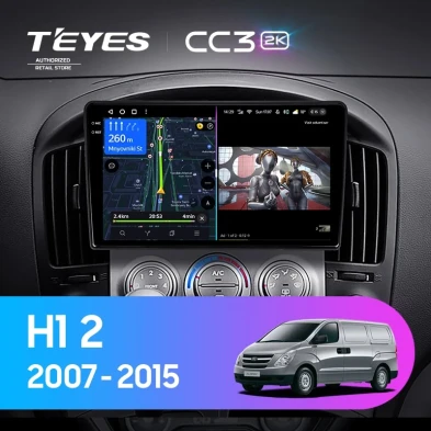 Штатная магнитола Teyes CC3 2K 360 6/128 Hyundai H1 TQ (2007-2015) F1