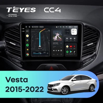 Штатная магнитола Teyes CC4 8/128 Lada Vesta Cross Sport (2015-2022) F1