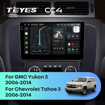 Штатная магнитола Teyes CC4 8/128 Chevrolet Tahoe (2006-2014) (Черная)