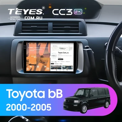 Штатная магнитола Teyes CC3 2K 4/64 Toyota bB 1 (2000-2005)