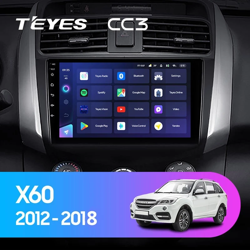 Штатная магнитола Teyes CC3 4/32 Lifan X60 (2012-2018)