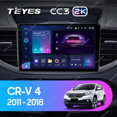 Штатная магнитола Teyes CC3 2K 360 6/128 Honda CR-V 4 RM RE (2011-2018) Тип-C