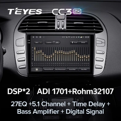 Штатная магнитола Teyes CC3 2K 4/64 Fiat Bravo 198 (2007-2014)