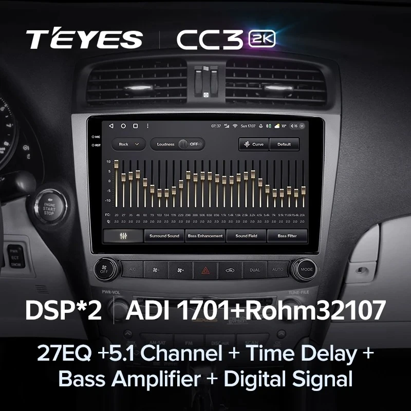 Штатная магнитола Teyes CC3 2K 4/32 Lexus IS250 XE20 (2005-2013) (Lp)