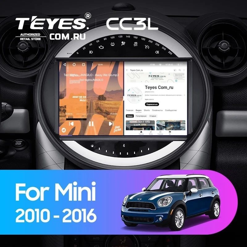 Штатная магнитола Teyes CC3L 4/32 Mini Cooper (2010-2016) F2