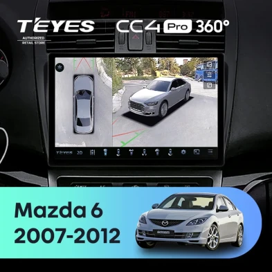 Штатная магнитола Teyes CC4 Pro 360 12/256 Mazda 6 2 GH (2007-2012) (11")