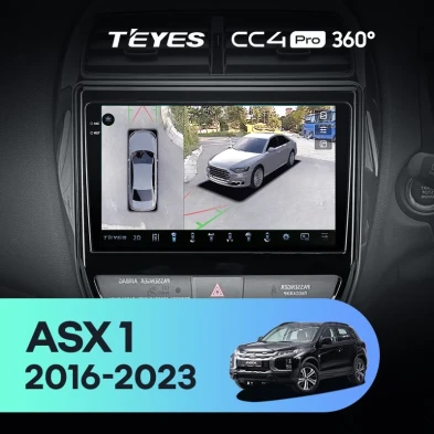 Штатная магнитола Teyes CC4 Pro 360 8/128 Mitsubishi ASX (2016-2026) Тип-B Правый руль