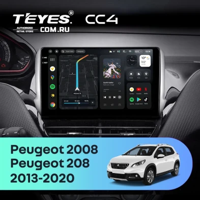Штатная магнитола Teyes CC4 8/128 Peugeot 208 (2013-2020)