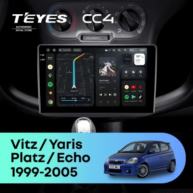 Штатная магнитола Teyes CC4 8/128 Toyota Vitz XP10 (1999-2005) F1