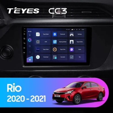 Штатная магнитола Teyes CC3 6/128 Kia Rio 4 IV FB (2020-2022)