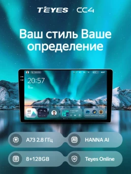 Штатная магнитола Teyes CC4 8/128 Hyundai Creta (2015-2020)