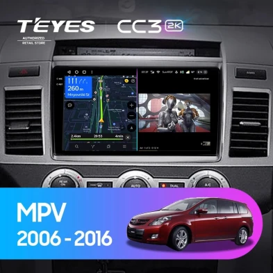 Штатная магнитола Teyes CC3 2K 6/128 Mazda MPV LY (2006-2016)