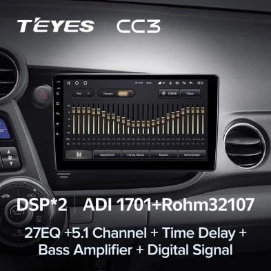 Штатная магнитола Teyes CC3 4/32 Honda Insight 2 LHD (2009-2014)