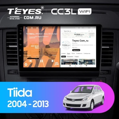Штатная магнитола Teyes CC3L WiFi 2/32 Nissan Tiida C11 (2004-2013) F1