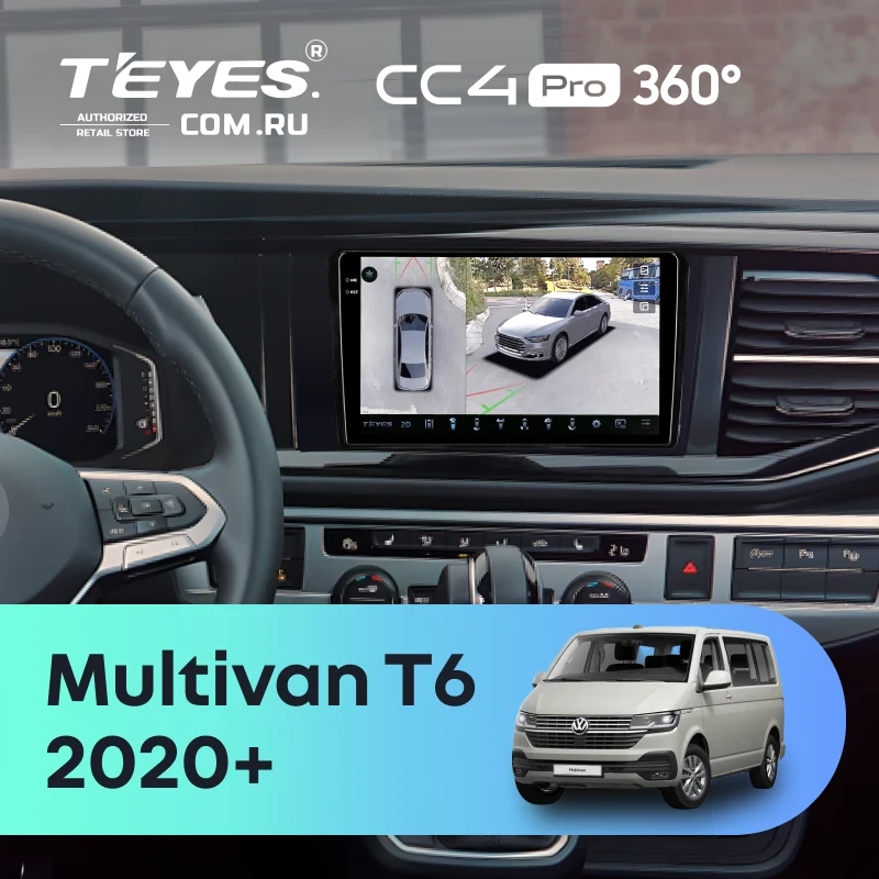 Штатная магнитола Teyes CC4 Pro 360 8/128 Volkswagen Multivan (T6) 2020+