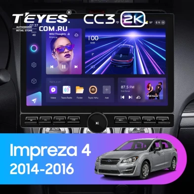 Штатная магнитола Teyes CC3 2K 6/128 Subaru Impreza 4 (2014-2016) (13" с кнопками)