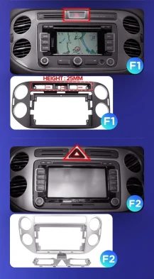 Штатная магнитола Teyes CC3 2K 360 6/128 Volkswagen Tiguan 1 NF (2006-2017) F1