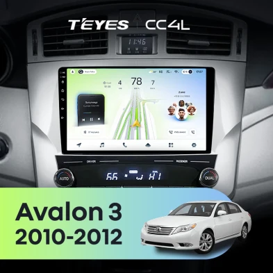 Штатная магнитола Teyes CC4L 6/64 Toyota Avalon 3 XX30 (2010-2012) F2