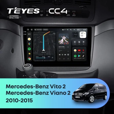 Штатная магнитола Teyes CC4 Pro 12/256 Mercedes-Benz Vito W639 (2010-2015) (11")