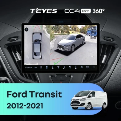 Штатная магнитола Teyes CC4 Pro 360 8/128 Ford Transit (2012-2021) F1 (11")
