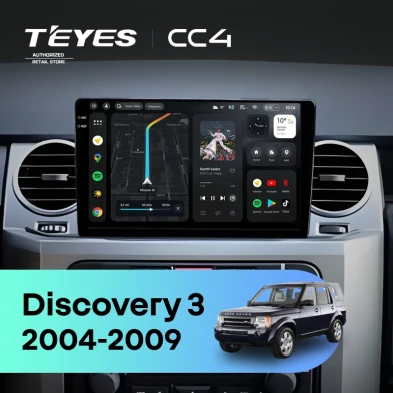 Штатная магнитола Teyes CC4 6/64 Land Rover Discovery 3 (2004-2009) F2