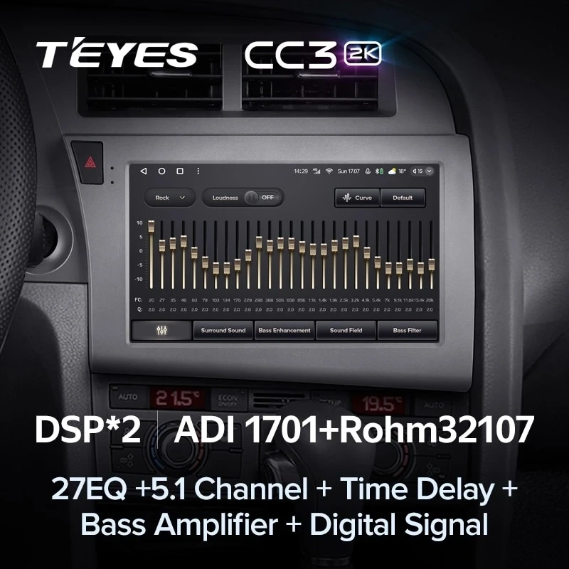 Штатная магнитола Teyes CC3 2K 4/64 Audi A6 C6 (2004-2011)