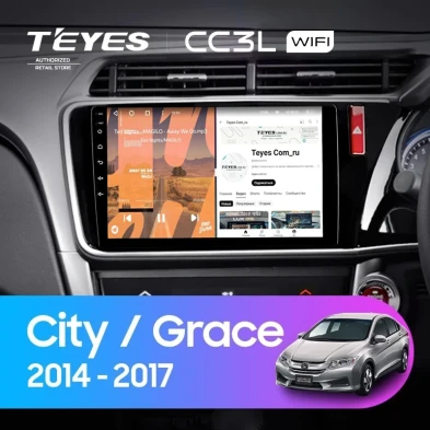 Штатная магнитола Teyes CC3L WiFi 2/32 Honda Grace (2014-2017) Тип-A Правый руль
